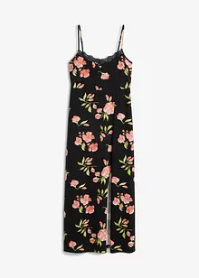 Nattkjole med smale stropper og blonder, bonprix