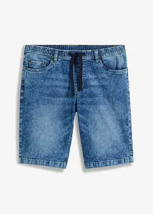 Pull on-bermudashorts i lett denim med stretch, Slim Fit, bonprix