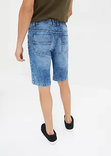 Pull on-bermudashorts i lett denim med stretch, Slim Fit, bonprix