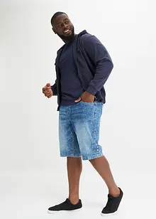 Pull on-bermudashorts i lett denim med stretch, Slim Fit, bonprix