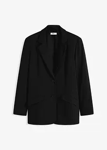 Lang blazer i bomullsjersey, bonprix