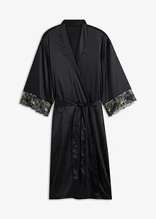 Sateng-kimono med broderi, bonprix