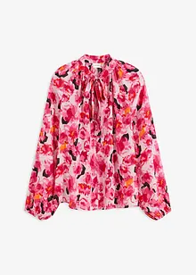 Chiffonbluse med sløyfe, bonprix