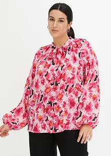 Chiffonbluse med sløyfe, bonprix