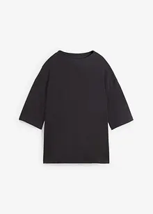 Oversized shirt med ståkrage av interlock, bonprix