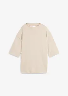 Oversized shirt med ståkrage av interlock, bonprix