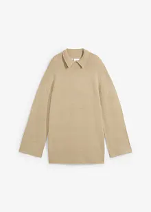 Oversized genser med Turtleneck og splitter i siden, bonprix