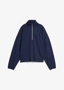 Troyer-sweatshirt med Boxy passform med modal, lang arm, bonprix