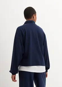 Troyer-sweatshirt med Boxy passform med modal, lang arm, bonprix