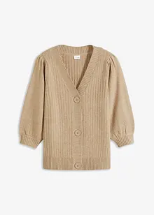 Cardigan med ballongermer, bonprix