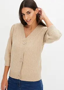 Cardigan med ballongermer, bonprix