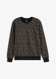 Sweatshirt med rund hals, bonprix