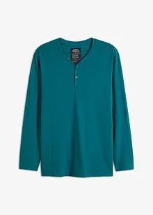 Essential Henley-shirt, lang arm av økologisk bomull, bonprix