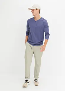 Essential Henley-shirt, lang arm av økologisk bomull, bonprix