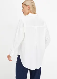 Oversized bluse av ren bomull, bonprix