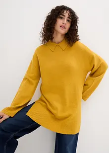 Oversized genser med Turtleneck og splitter i siden, bonprix