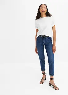 Mom-jeans High Waist, Low Stretch, cropped, bonprix