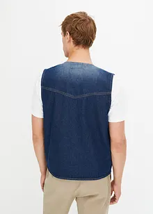 Jeansvest av økologisk bomull, Regular Fit, bonprix