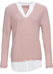 Genser med isydd bluse, bonprix