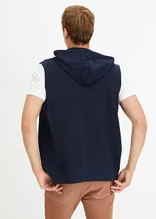 Sweat-vest med hette, bonprix