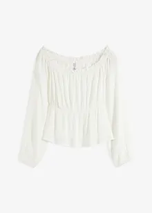 Singoallabluse av crinkle-viskose, bonprix