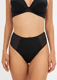Høy stringtruse med mesh-innfellinger, bonprix
