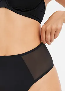 Høy stringtruse med mesh-innfellinger, bonprix