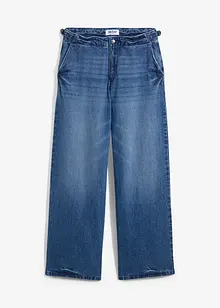 Wide Leg-jeans Mid Waist, stretch, bonprix