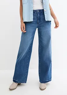 Wide Leg-jeans Mid Waist, stretch, bonprix