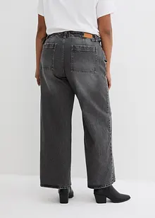 Wide Leg-jeans Mid Waist, stretch, bonprix