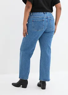 Wide-jeans Mid Waist, splitt, bonprix