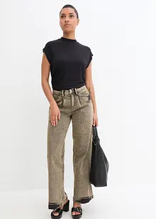 Wide Leg-jeans High Waist, stretch, bonprix