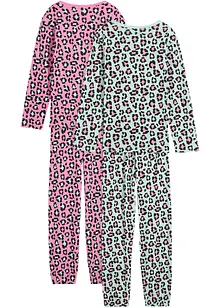 Pyjamas i myk bomull (4-delt sett), bonprix