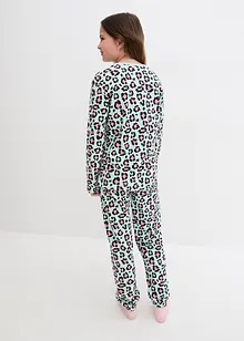 Pyjamas i myk bomull (4-delt sett), bonprix
