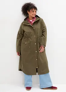 Overgangsparkas med trench-look og justering i midjen, bonprix