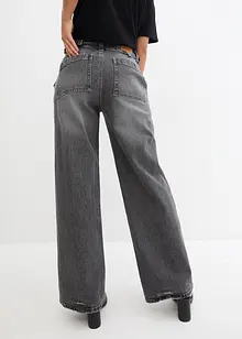 Wide Leg-jeans Mid Waist, stretch, bonprix