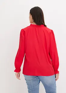 Bluse med smock-detalj, bonprix