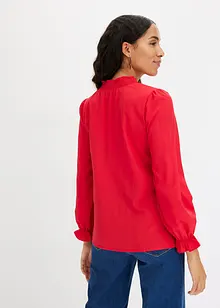 Bluse med smock-detalj, bonprix