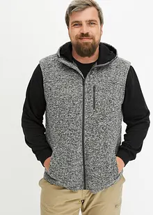 Strikket fleecevest, bonprix