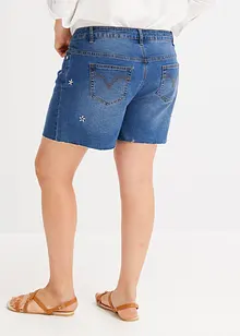 Jeans-shorts med broderi, BODYFLIRT