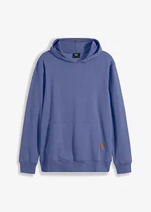 Sweatshirt med hette og økologisk bomull, bonprix