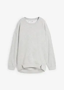 Oversized sweatshirt med splitt i nederkant, bonprix