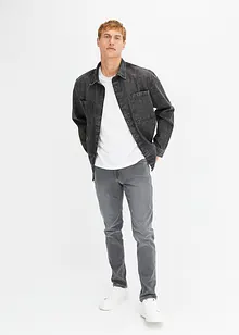 Regular Fit stretchjeans med komfortsnitt, Tapered, bonprix