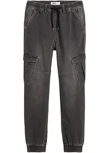 Jeans med cargolommer for barn, Regular Fit, bonprix