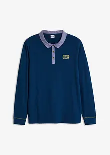 Piquè-poloshirt av økologisk bomull, lang arm, bonprix