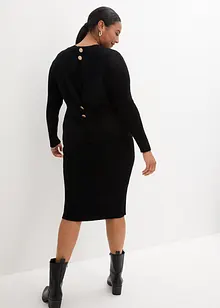 Strikket kjole med vest 2-delt sett, bonprix
