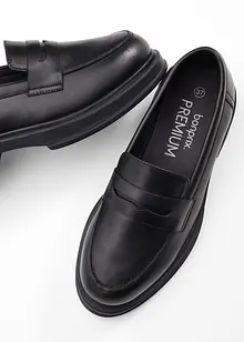 Loafers i skinn, bonprix