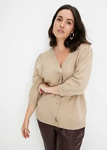 Cardigan med ballongermer, bonprix