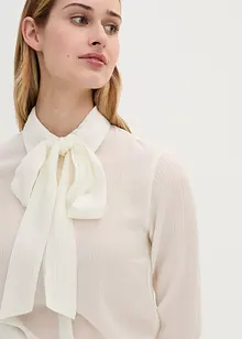 Knytebluse med ull og silke (2-delt sett), bonprix