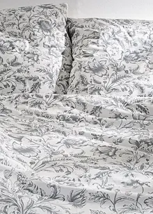 Sengesett i percale med blomsterdesign, bonprix